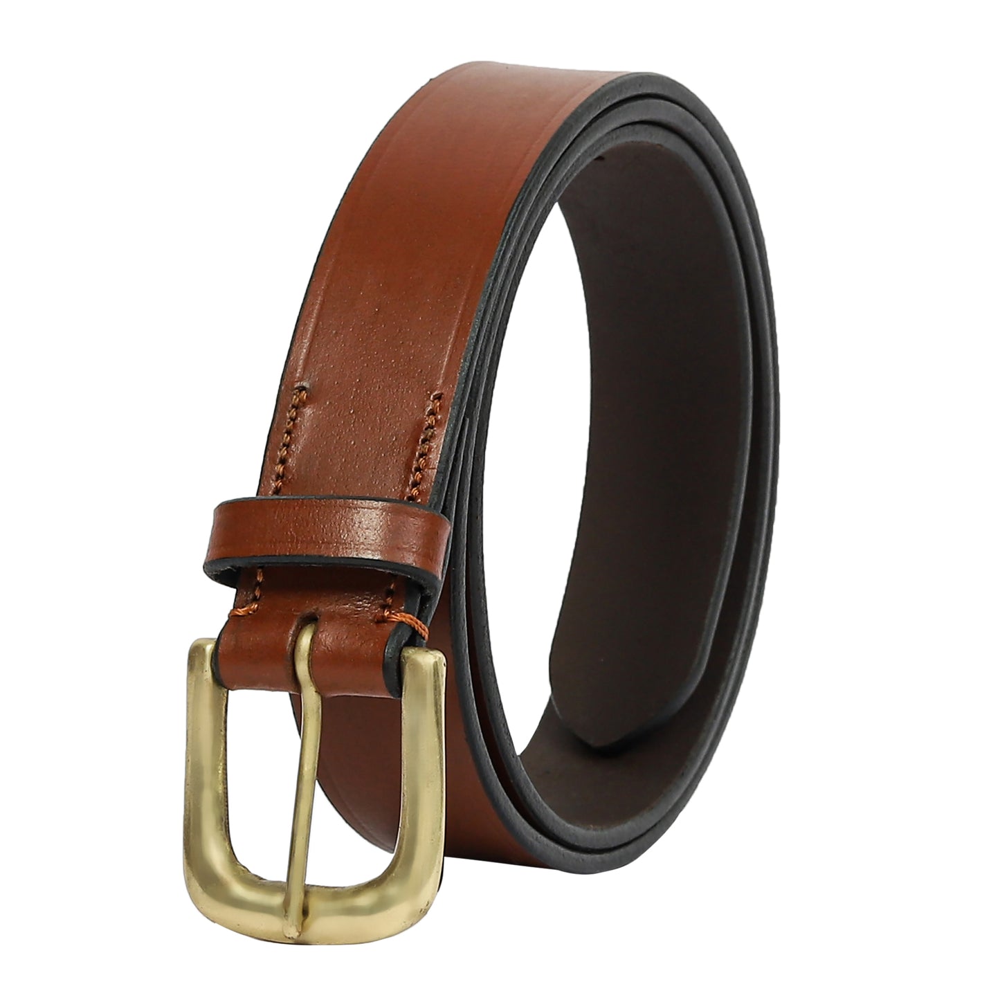 Brown Plain leather belt