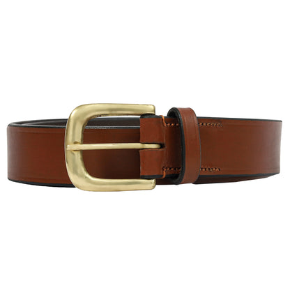 Brown Plain leather belt