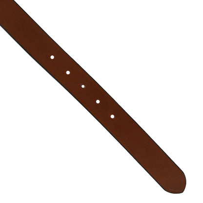 Brown Plain leather belt