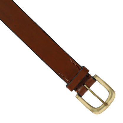 Brown Plain leather belt